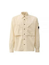 Cotton Rip Stop Pocket Long Sleeve Shirt Beige - CP COMPANY - BALAAN 2