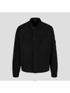 Men's Lens Wappen Gabardine Shirt Jacket Black - CP COMPANY - BALAAN 2