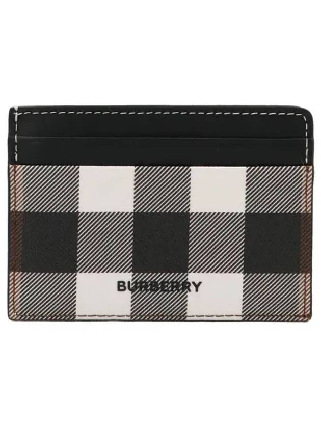 Check Print 2-tier Card Wallet Dark Burch Brown - BURBERRY - BALAAN 2