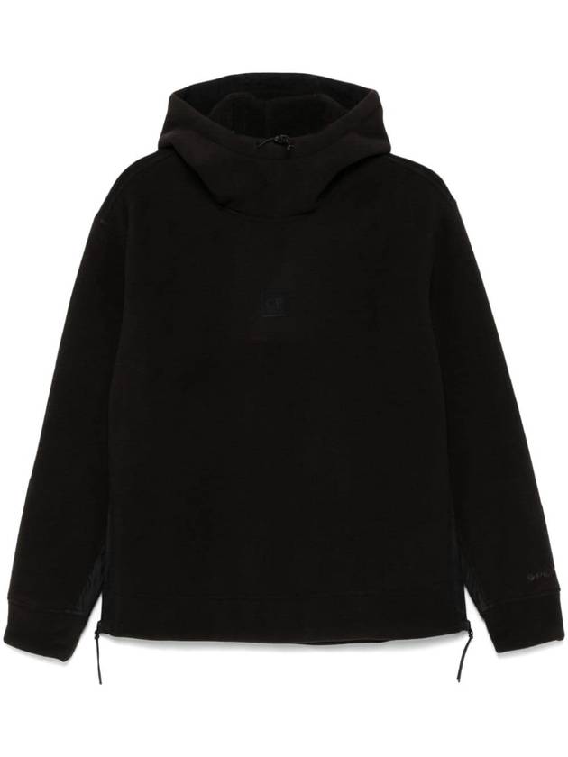 Logo Drawstring Hoodie Black - CP COMPANY - BALAAN 2