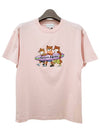 Surfing Foxes Short Sleeve T-shirt Milkshake - MAISON KITSUNE - BALAAN 2