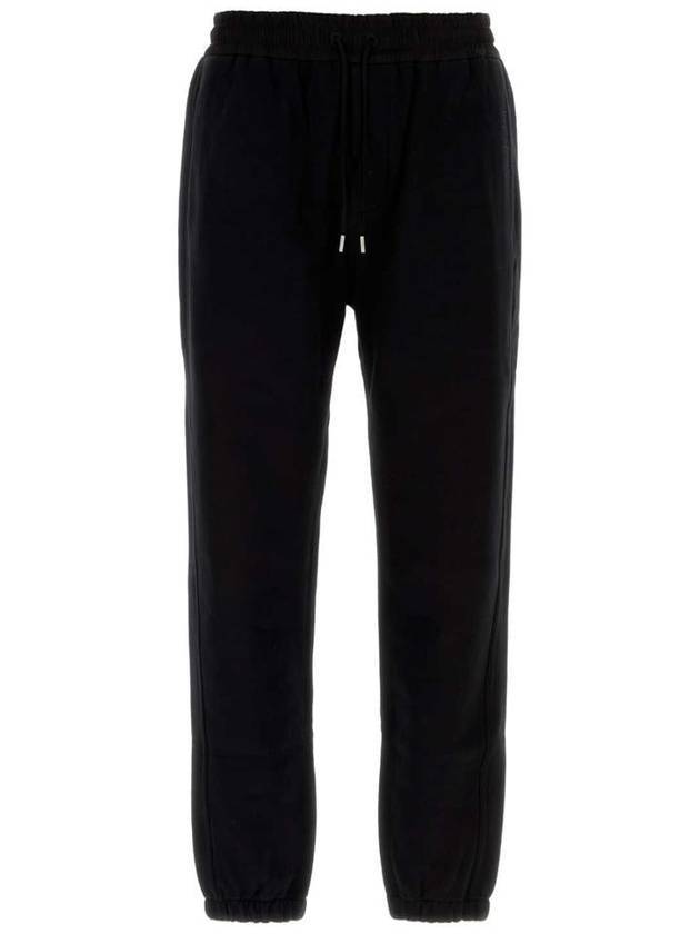 Molleton Doux Gots Track Pants Black - SAINT LAURENT - BALAAN 1