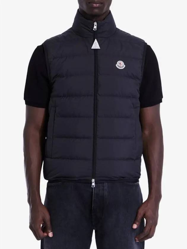 Men s CONTRIN short down padded vest black 1A0007654A81 - MONCLER - BALAAN 2