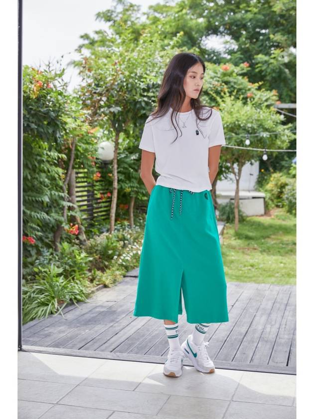 Recycled Maxi Skirt Green - THE GREEN LAB - BALAAN 4