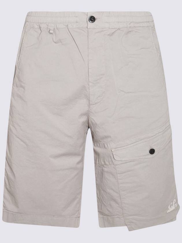 C.P. Company Grey Cotton Shorts - CP COMPANY - BALAAN 1