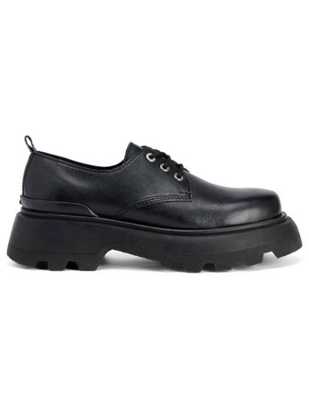 Round Toe Leather Derby Black - AMI - BALAAN 1