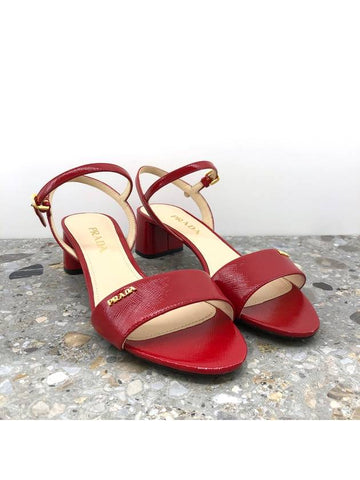 1X526L Strap Middle Heel Sandals - PRADA - BALAAN 1