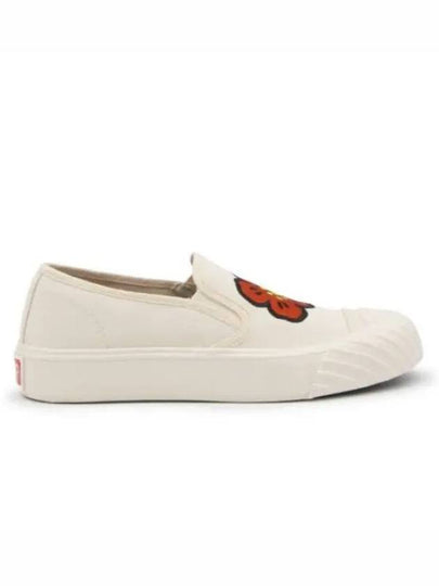 Women's School Embroidered Balk Flower Slip-On Cream - KENZO - BALAAN 2