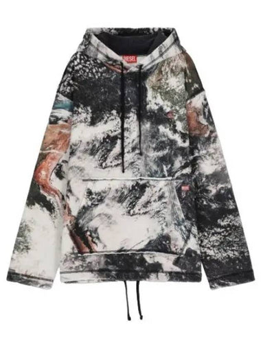 Fay Hooded Multicolor Sweatshirt - DIESEL - BALAAN 1