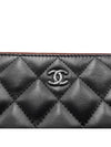 Women s A82552 Lambskin Classic COCO Silver Logo Large Clutch - CHANEL - BALAAN 4