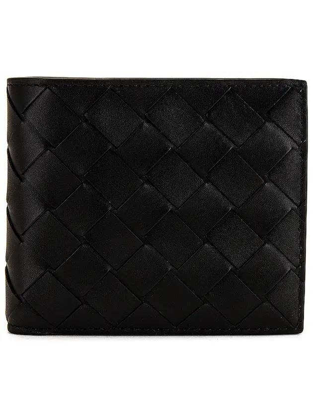 Intrecciato Bifold Bifold Wallet Black - BOTTEGA VENETA - BALAAN 1