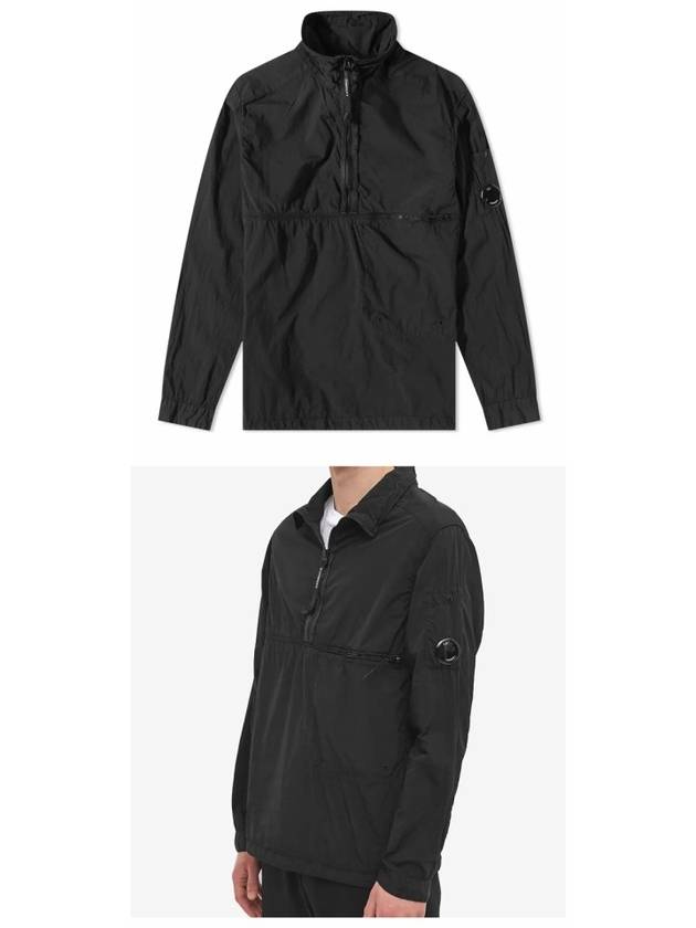 Lens Wappen Half Zip Anorak Black - CP COMPANY - BALAAN 5