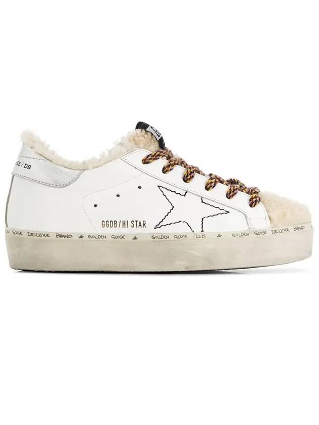 Stitch Hi Star Shearing Low Top Sneakers White Silver - GOLDEN GOOSE - BALAAN 3