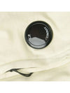 Lens Wappen Cotton Hood Ivory - CP COMPANY - BALAAN.