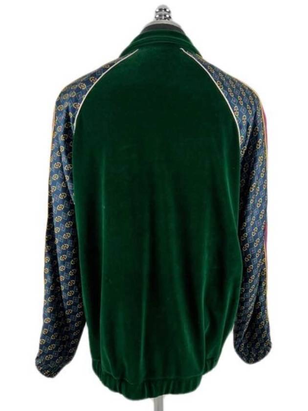 Green velvet track jacket 572725 - GUCCI - BALAAN 4