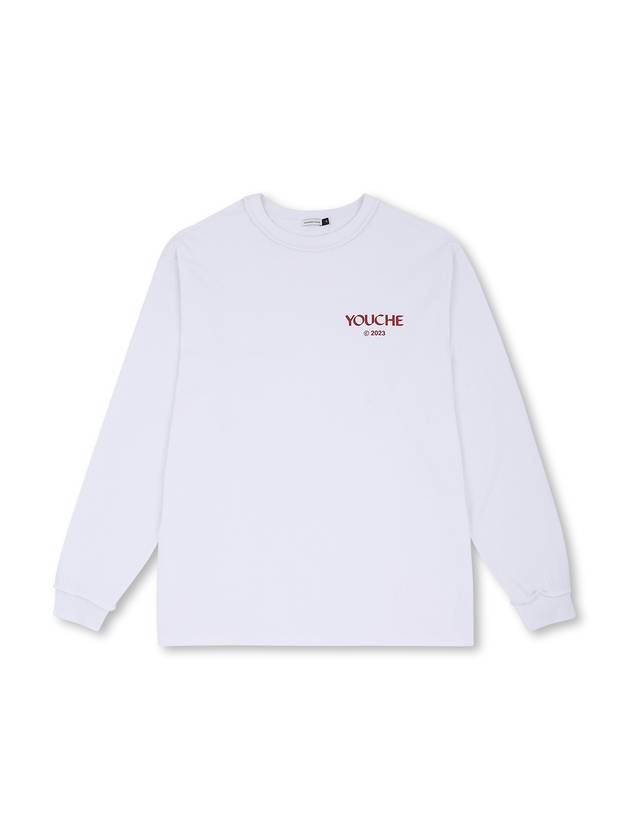 NX Logo Long Sleeve T-Shirt White - YOUCHE PRET A PORTER - BALAAN 2