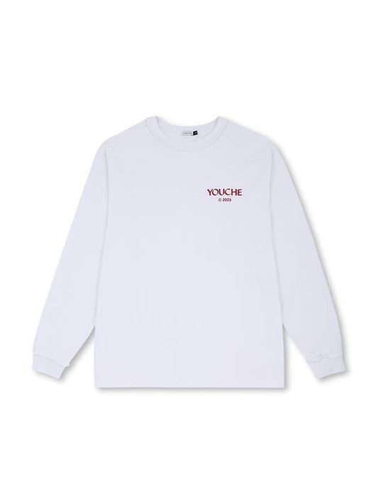 NX Logo Long Sleeve T-Shirt White - YOUCHE PRET A PORTER - BALAAN 2