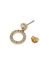 Halo Pave Drop Stud Earrings Gold - COACH - BALAAN 7