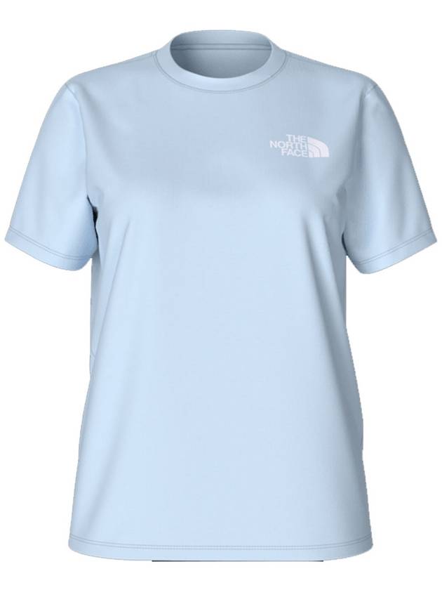 Women's Box NSE Short Sleeve T-Shirt Blue - THE NORTH FACE - BALAAN 2