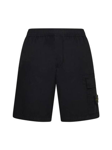 Compass Badge Bermuda Shorts Black - STONE ISLAND - BALAAN 1