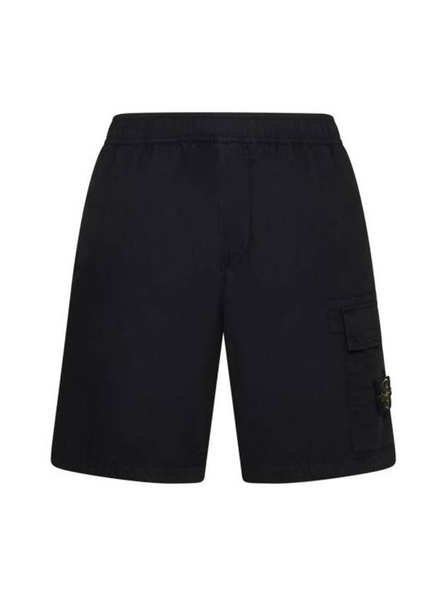 Compass Badge Bermuda Shorts Black - STONE ISLAND - BALAAN 1