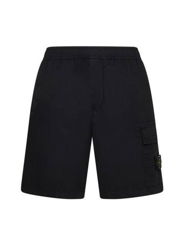 Compass Badge Bermuda Shorts Black - STONE ISLAND - BALAAN 1