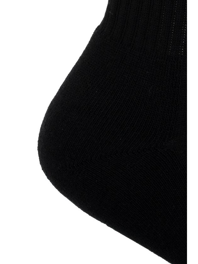 Les Chaussettes Ribbed Crew Socks Black - JACQUEMUS - BALAAN 4