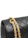 2.55 Flap Chain Medium Shoulder Bag Black - CHANEL - BALAAN 3