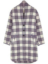 Gabriel Long Single Coat Blue - ISABEL MARANT - BALAAN 3