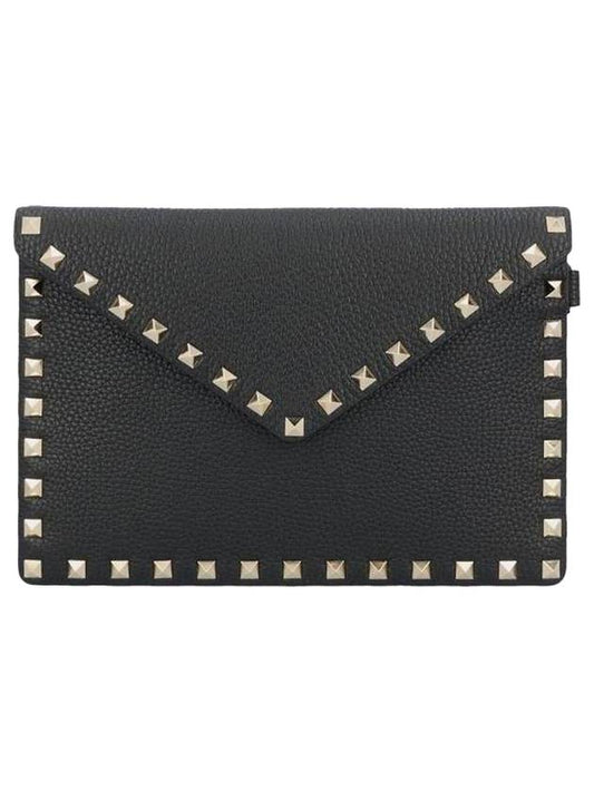 Rockstud Strap Clutch Bag - VALENTINO - BALAAN.