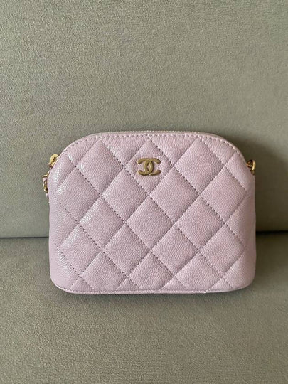 Halfmoon mini chain bag caviar lavender gold AP4000 - CHANEL - BALAAN 2