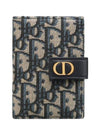 30 Montaigne Dandelion Card Wallet Blue - DIOR - BALAAN 1