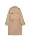 Greta double-breasted cotton trench coat beige - A.P.C. - BALAAN 3
