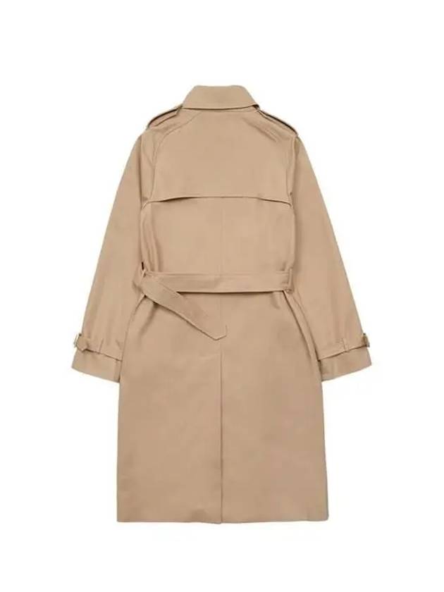 Greta double-breasted cotton trench coat beige - A.P.C. - BALAAN 3