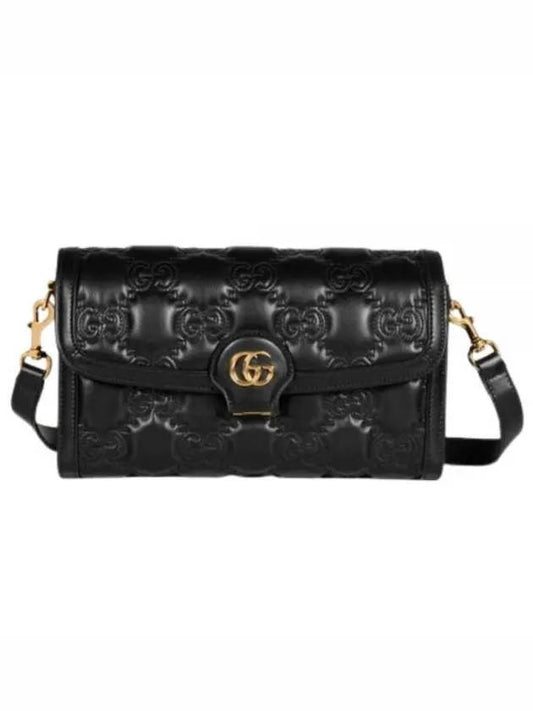 GG Matelasse Small Leather Cross Bag Black - GUCCI - BALAAN 2