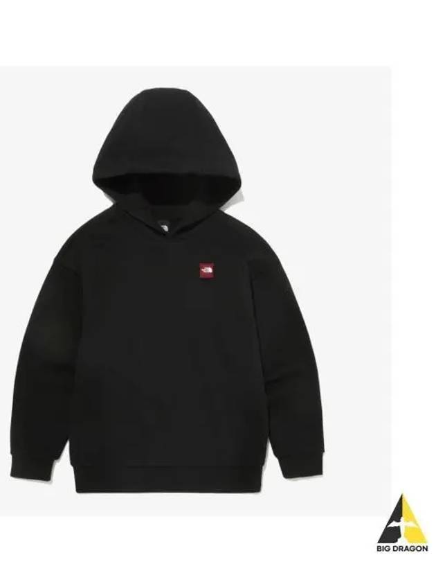 The North Face KIDS Mini Box Logo Hoodie NM5PQ57S BLK - THE NORTH FACE - BALAAN 1