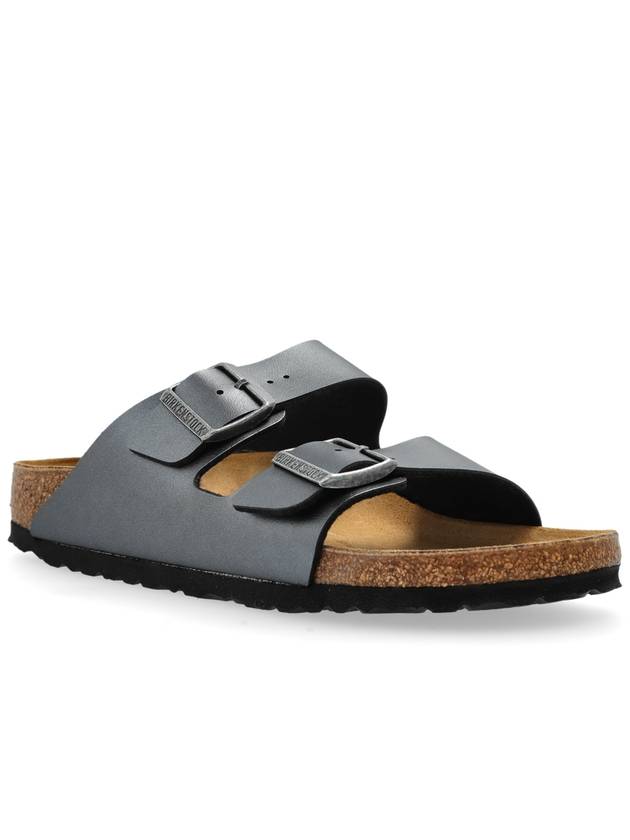 Birkenstock Slides Arizina BS, Women's, Silver - BIRKENSTOCK - BALAAN 4