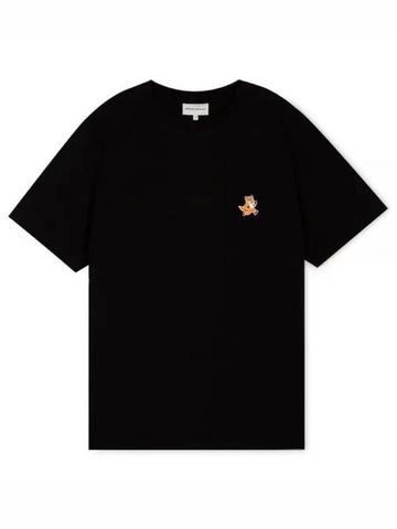 Men s Speedy Fox Black Short Sleeve T Shirt MM00125KJ0008 BK 1156355 - MAISON KITSUNE - BALAAN 1