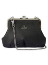 GRANNY Artificial Leather Top Handle Bag Black - VIVIENNE WESTWOOD - BALAAN 1