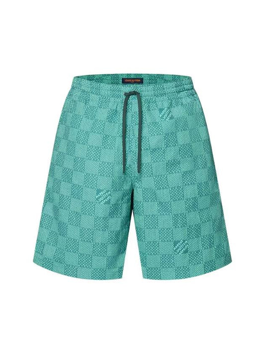 Printed Swim Shorts Green - LOUIS VUITTON - BALAAN 1