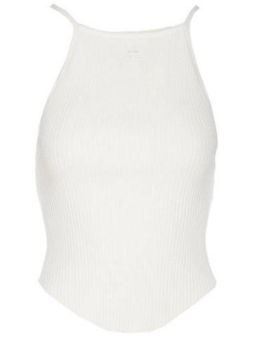 Holistic Ribbed Knit Sleeveless White - COURREGES - BALAAN 1