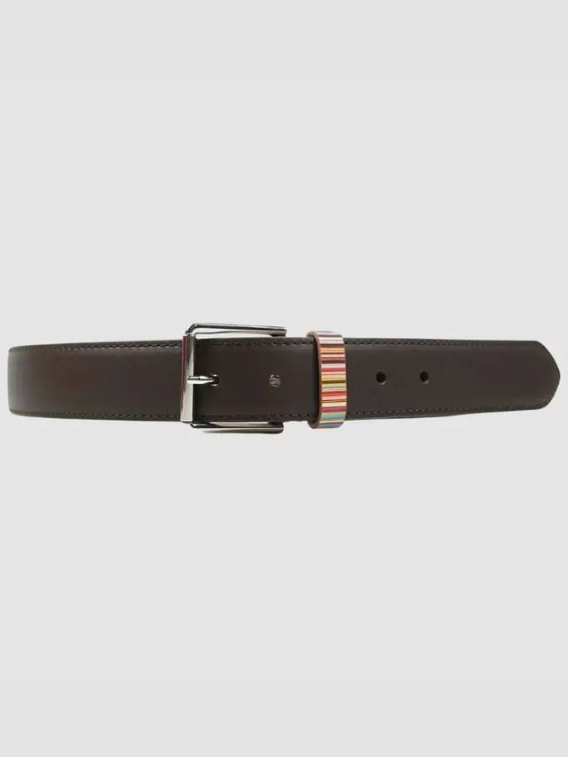 Signature Striped Leather Dark Brown - PAUL SMITH - BALAAN 2