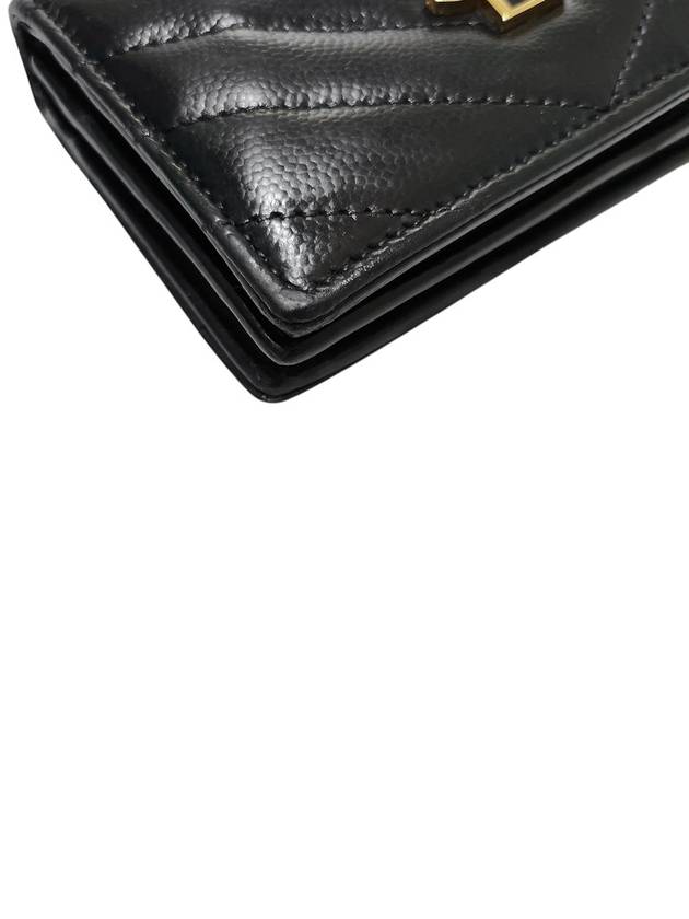 530841 Monogram Matelasse Card Half Wallet - SAINT LAURENT - BALAAN 5