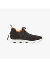 Eclair Knit Low Top Sneakers Black - HERMES - BALAAN 3