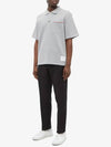 RWB Pocket Interlock Cotton Short Sleeve Polo Shirt Grey - THOM BROWNE - BALAAN 7