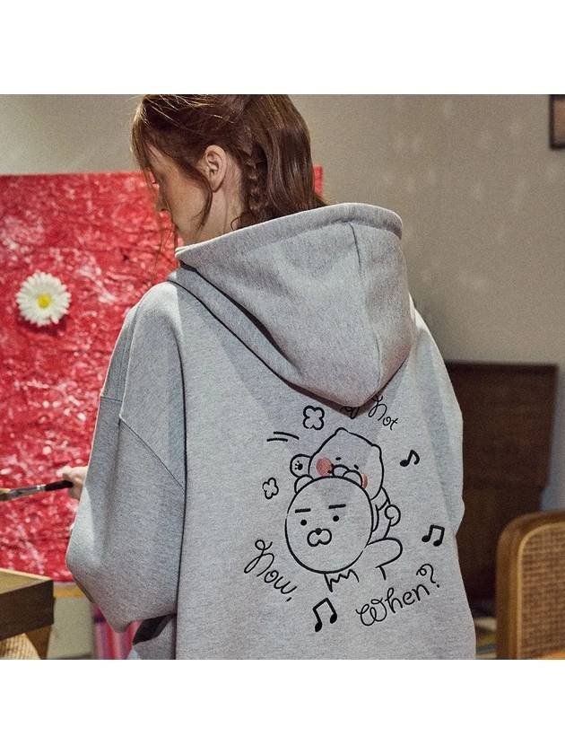 CPGN Kakao Friends When Hood Zip up Gray - CPGN STUDIO - BALAAN 1