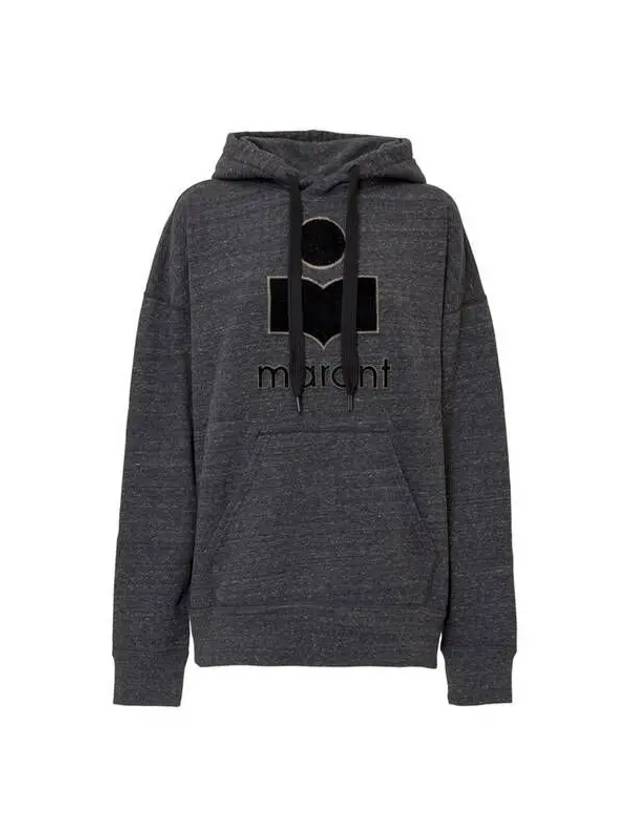 Mansel Big Logo Hoodie Anthracite - ISABEL MARANT - BALAAN 2