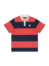 Wiz Collection Wizard Stripe Short Sleeve T-Shirt NAVY M3313LTS02NVY - MALBON GOLF - BALAAN 1