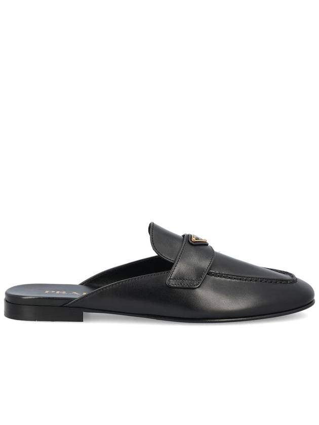 Leather Slippers Black - PRADA - BALAAN 1