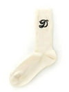 Logo Embroidery Socks Ivory - DIOR - BALAAN 2